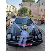 Soft Gelin Arabası Süsü/ Tüllü Gelin Arabası Süsü